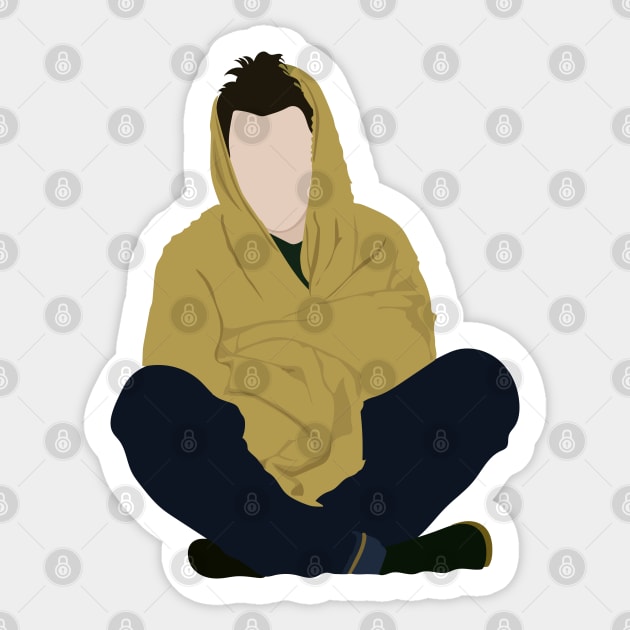 Schmidt in a Blanket Sticker by ShayliKipnis